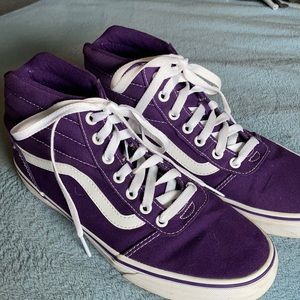 Purple high top Vans- perfect condition